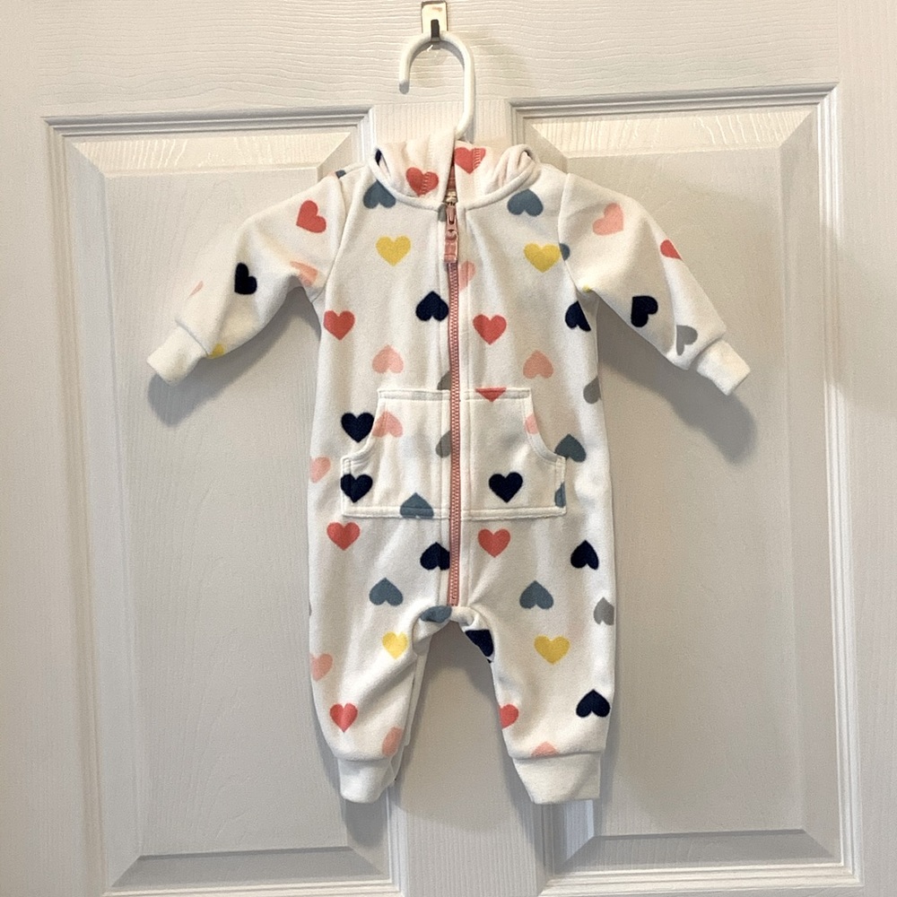 Carter’s baby girl fleece jumpsuit